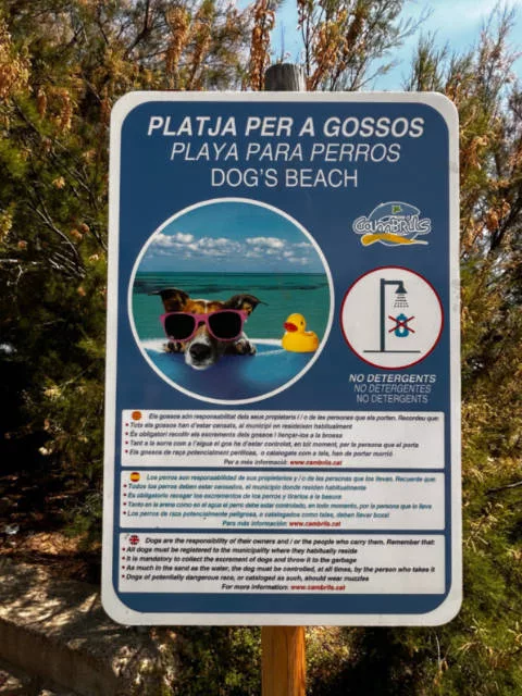 Normas de convivencia de la Playa para perros de Cambrils