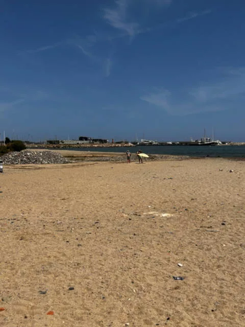 Limpieza piedras Playa de la Riera de Alforja jpg